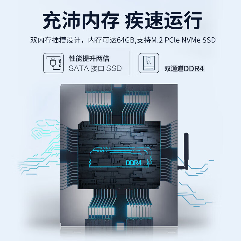 联想 启天M455商用办公台式机电脑 改配(i5-12500 16G 1TB固态 集显)23.8英寸高清大图