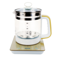 养生壶家用多功能全自动玻璃法耐(FANAI)花茶壶黑茶壶煮茶器煲电热烧水壶 典雅金带滤网(升级版)