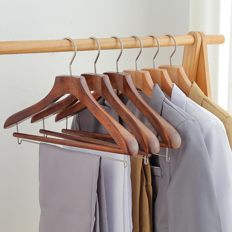 韩流西装衣架西服衣架子成人凉衣服挂衣裤架用衣撑木质凉衣挂大