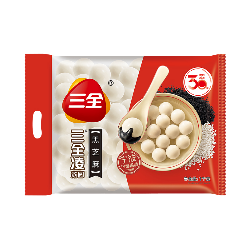 三全汤圆黑芝麻1000g
