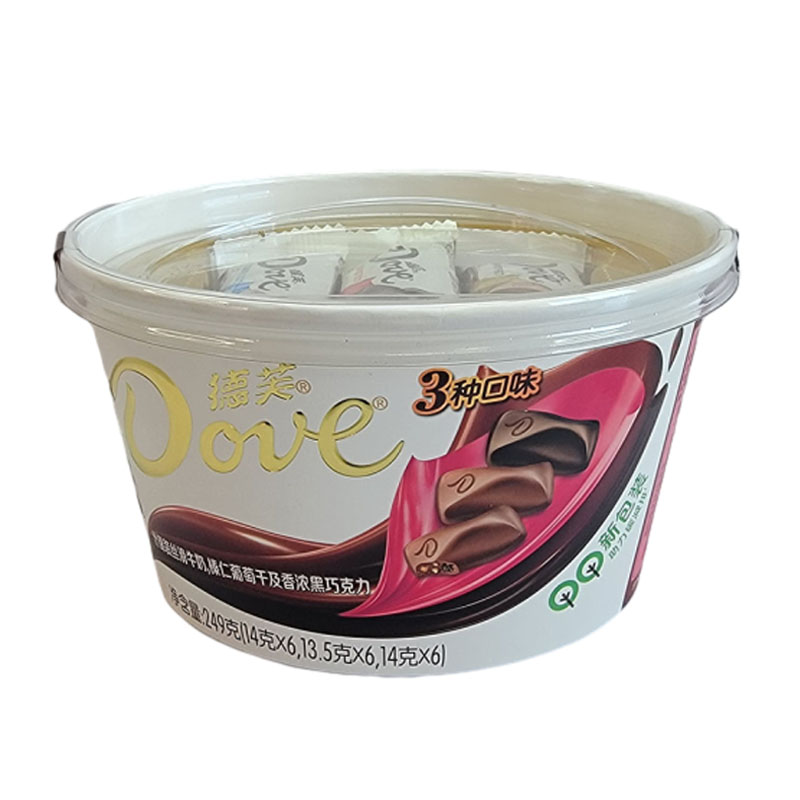 德芙 Dove巧克力碗装组合装牛奶巧克力白巧黑巧什锦礼盒装252g/249g高清大图