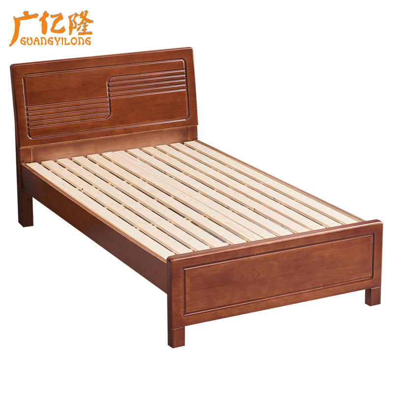 广亿隆实木床宿舍公寓木床颜色可选可定制高清大图