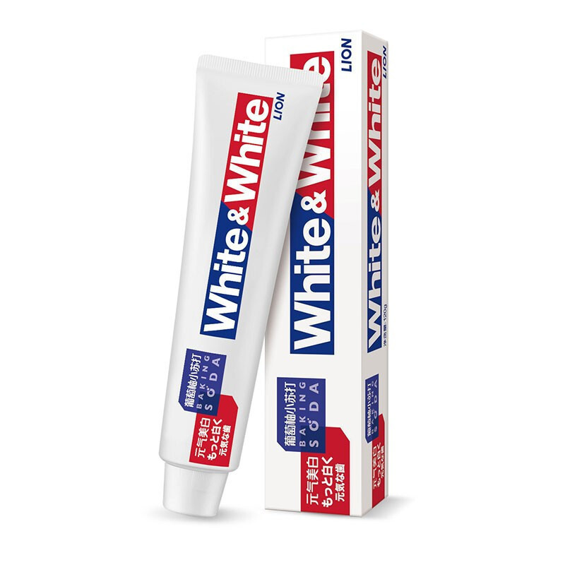 狮王white&white美白牙膏葡萄柚苏打口味120g*5支