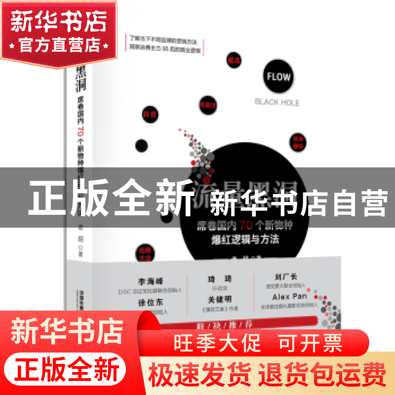 正版 流量黑洞:席卷国内70个新物种爆红逻辑与方法 [中国]老胡高清大图