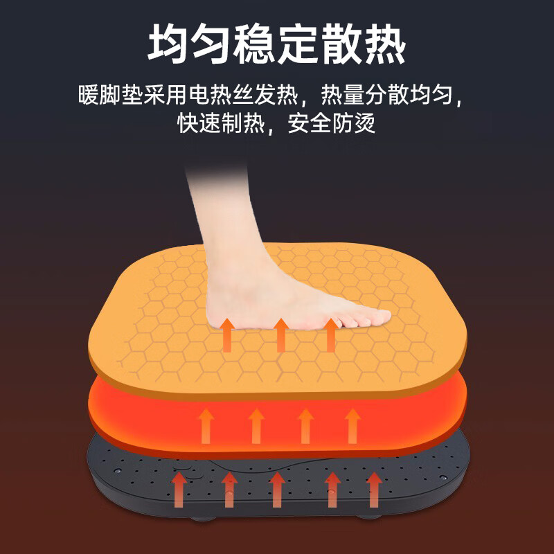 康佳(KONKA)暖脚宝 暖脚袋暖脚器暖脚垫暖足宝电暖宝取暖器可拆办公室 经典灰高清大图