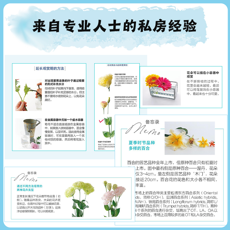 [正版]花艺设计花材使用手册 赵大发花艺师b备书籍 花材应用速查手册花艺设计零基础 花店实用手册花材养护搭配一本通花艺高清大图