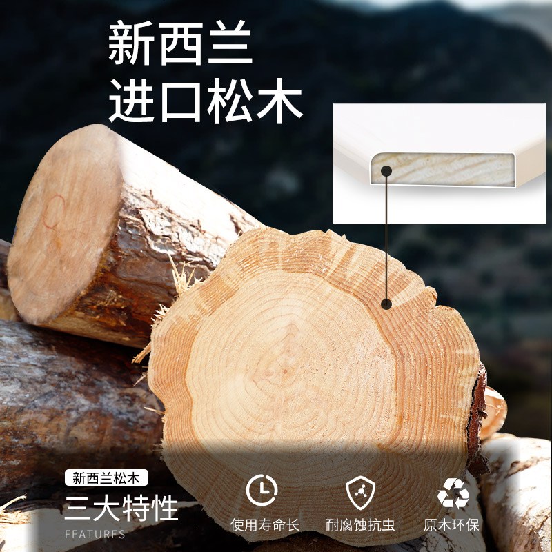 实木书桌电脑桌台式写字家用书房客厅卧室学习网红轻奢桌子高清大图