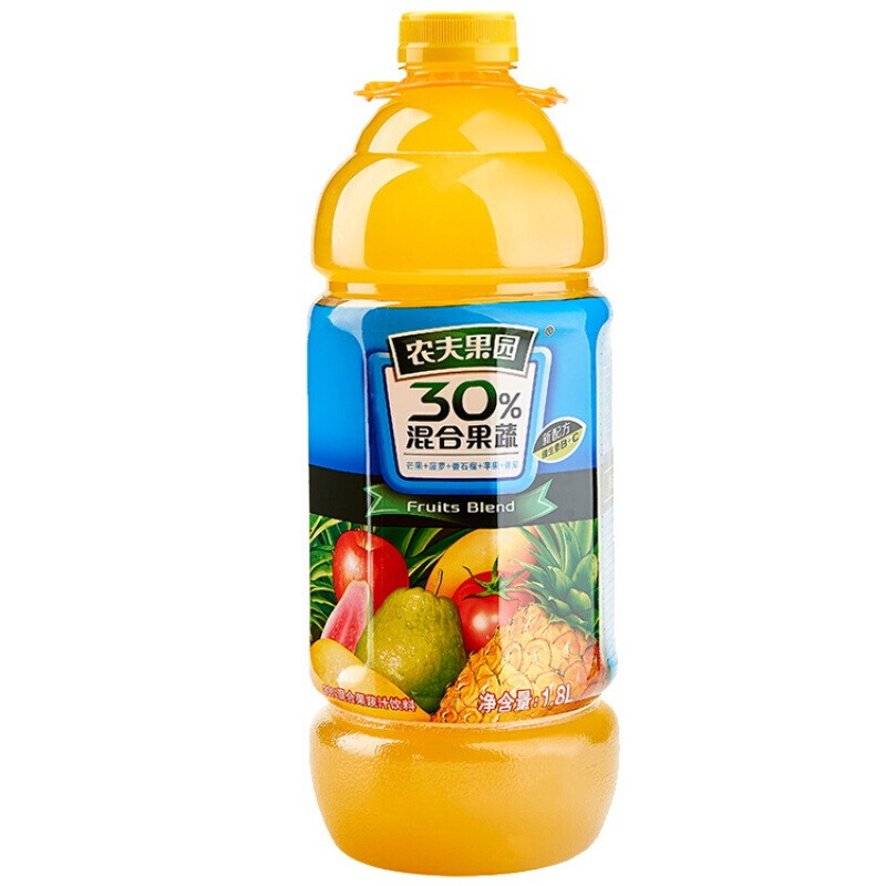 农夫果园30%番莓混合果蔬汁1.8L (6瓶)