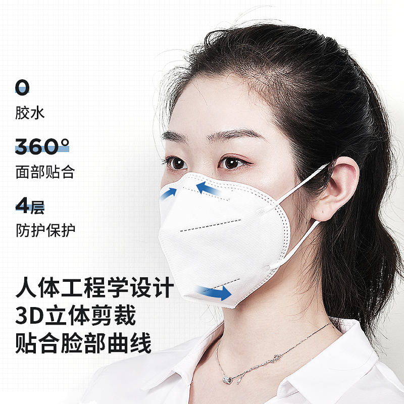 n95口罩官方正品旗舰店3d超立体成人2022女高颜值kn95国标一次性