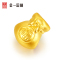 金一国囍足金3D硬金吊坠路路通男女通用款福袋吊坠(定价)ACD061
