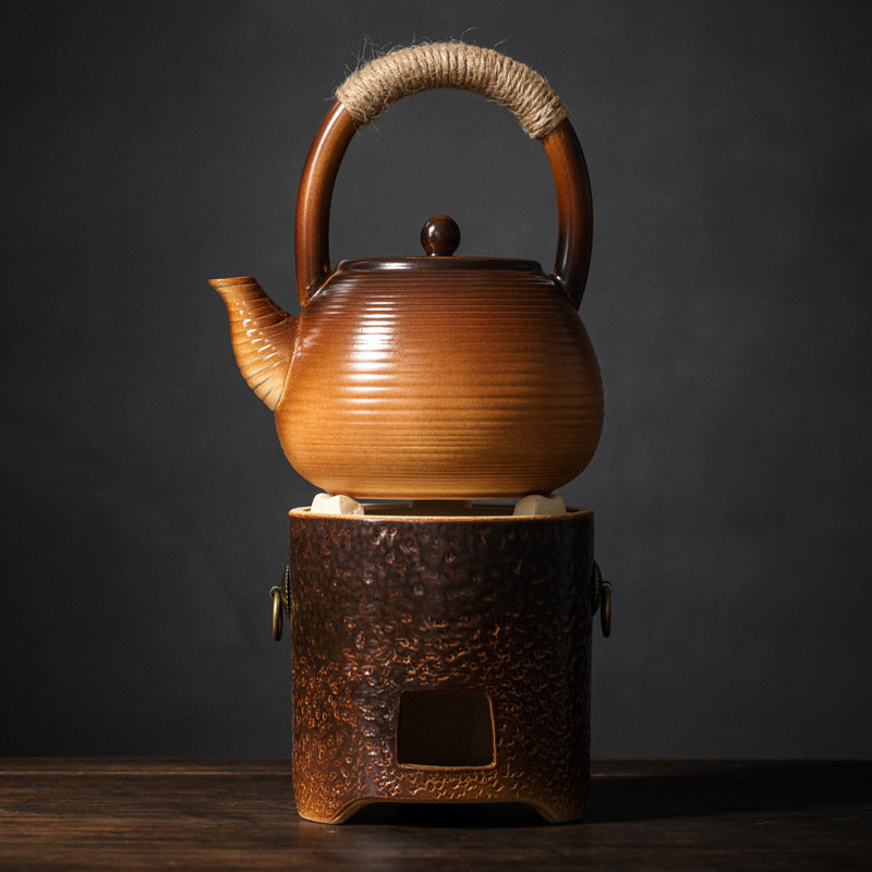 围炉煮茶的壶大容量泡茶壶炭火炉电陶炉两用户外一套日式禅意家用-无颜色