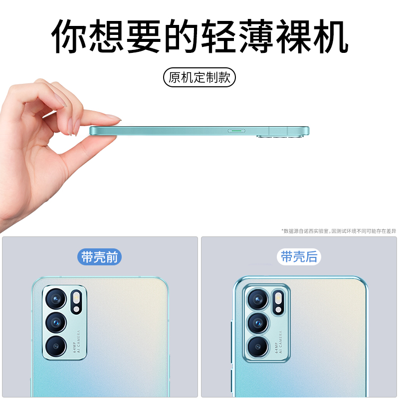 可波 OPPOReno6手机壳电镀透明软壳新款Reno6pro/pro+保护套硅胶5G个性创意镜头全包防摔男女网红壳