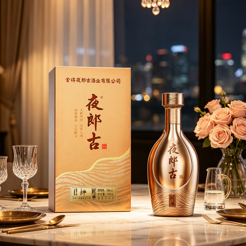 夜郎古匠承贵州茅台镇 酱香型白酒 纯粮食正宗坤沙高度酒 53度 500ml*1 单瓶高清大图
