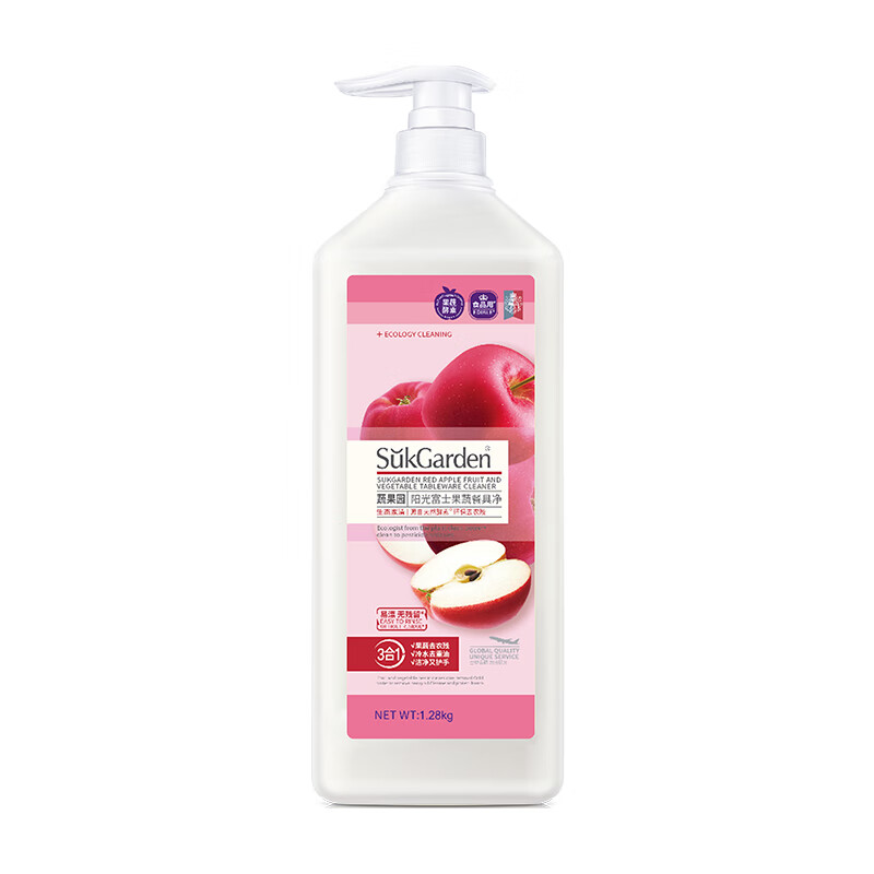 SukGarden蔬果园阳光富士果蔬餐具净(泵装)1.28kg高清大图
