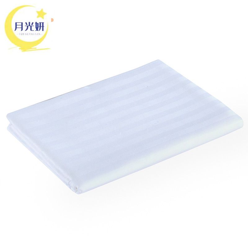 月光妍 40s纯棉缎条床单 135*210cm 条高清大图