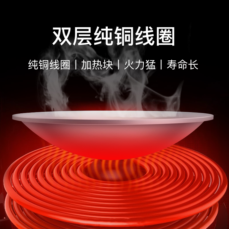 耐惠(NAAFI)康宝出品/大功率商用电磁炉全不锈钢机身大锅灶双头学校食堂爆炒(20kw*2)SCS40-DA-N21高清大图