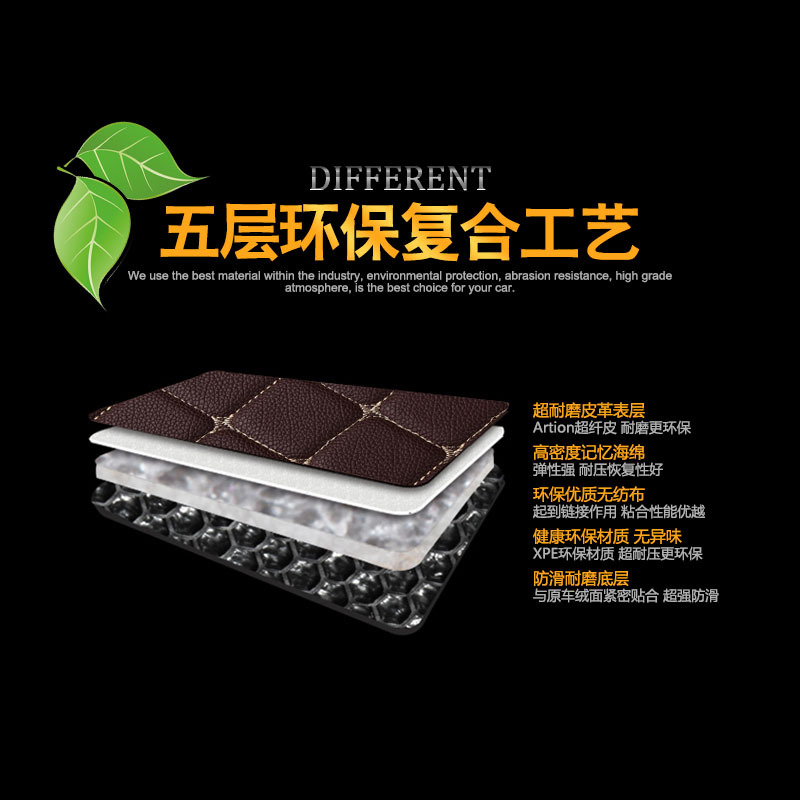 中华V6后备箱垫华晨中华V6装饰改装专用全包围汽车后备箱尾箱垫子