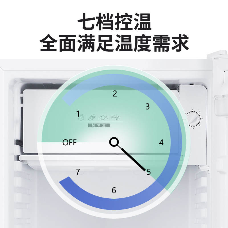 澳柯玛BC-96NE 一级能效家用单人冷藏保鲜小冰箱微冻宿舍办公室租房高清大图