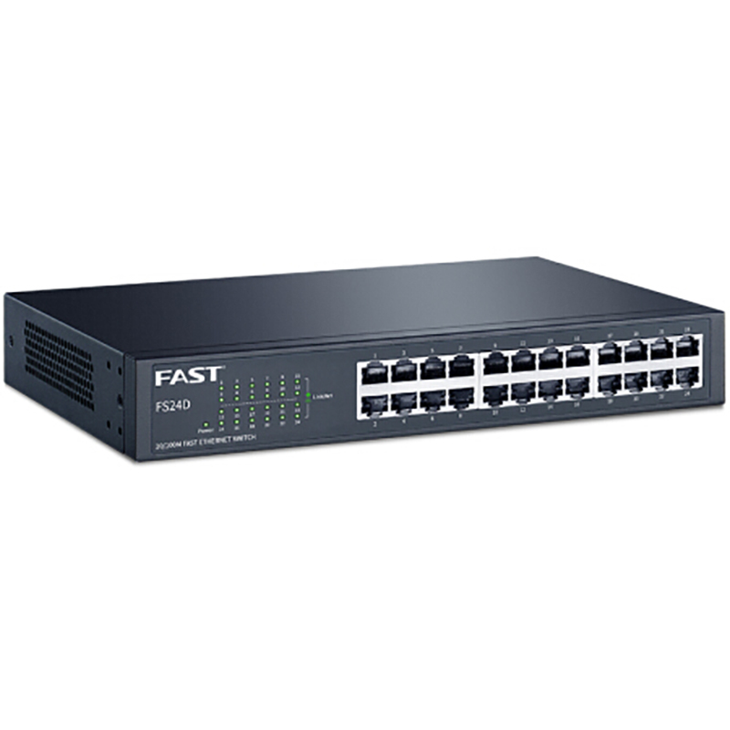 迅捷(FAST) FS24 24口双12口交换机分线器网线分流器