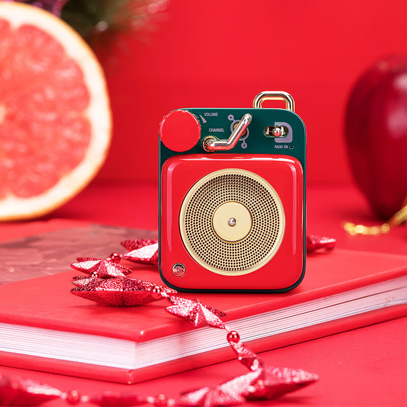 猫王音响原子唱机B612蓝牙音箱小型迷你便携送闺蜜女生生日礼物 幸运红高清大图