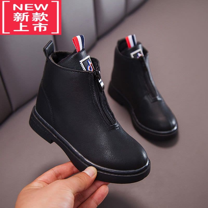 可莉允女童马丁靴英伦风2022新款儿童靴子春秋单靴小女孩公主靴宝宝短靴图片