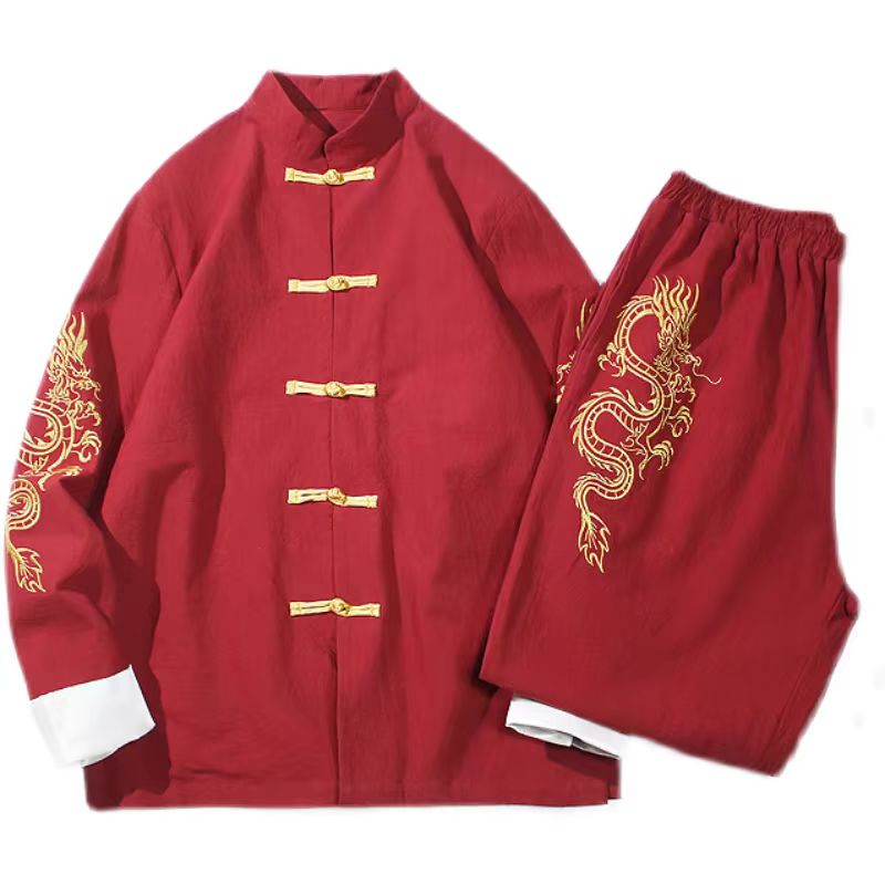 惠铁工装舞蹈服演出服唐装 刺绣 套