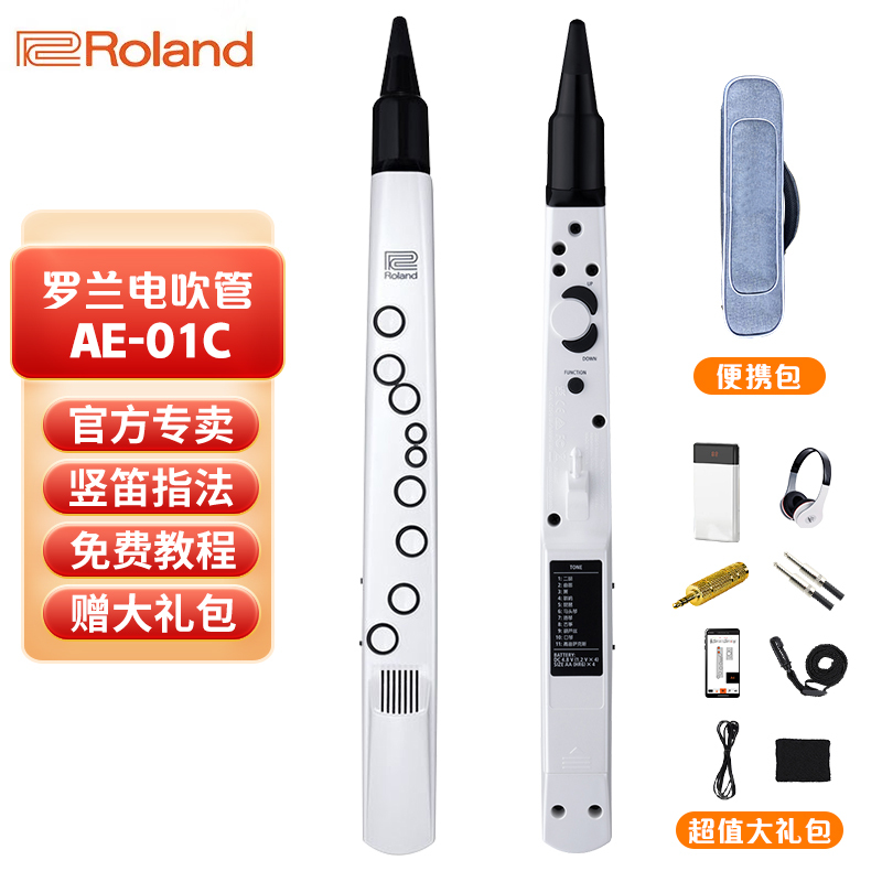 罗兰(Roland)AE-01C电吹管新型电子萨克斯支持蓝牙初学者成人老年人电子管乐