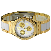 斯沃琪(SWATCH) 手表 男士计时系列 石英男表 YCG407G