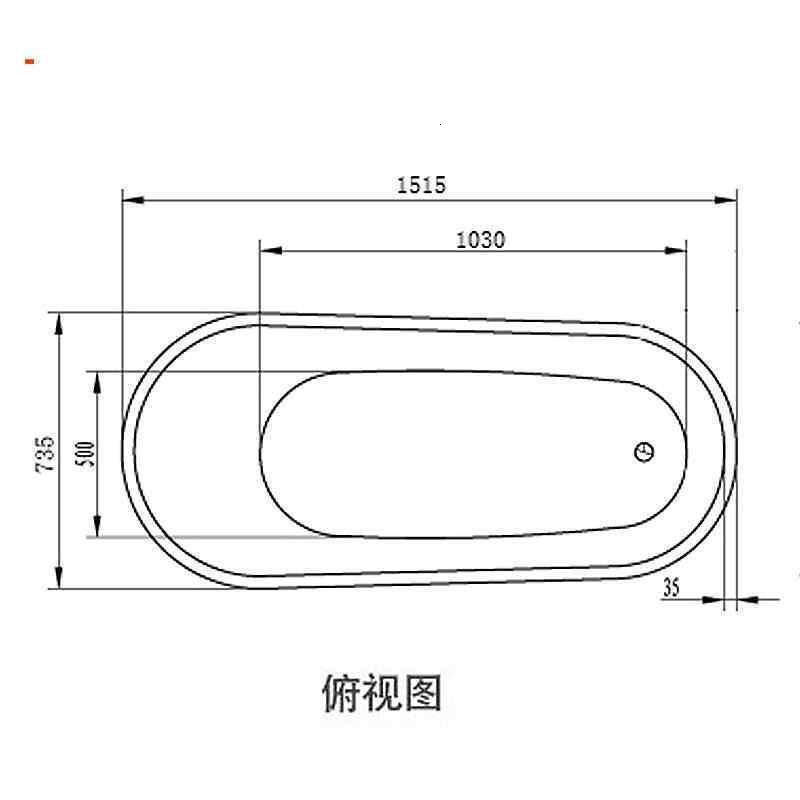日式浴缸独立式亚克力浴缸浴盆欧式一体无缝家用贵妃卫生间扇形缝隙龙头清洁刷标配加落地龙头波迷娜BOMINA高清大图