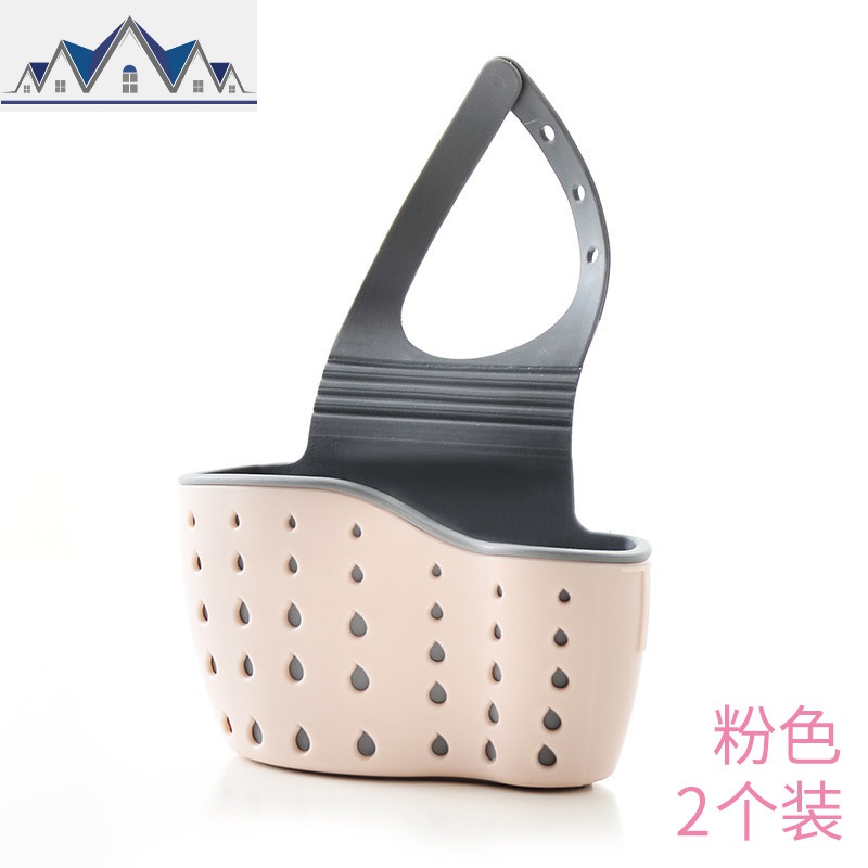 厨房用品水沥水挂篮水池海绵洗碗布收纳架子塑料沥水挂袋置物架_4_928高清大图