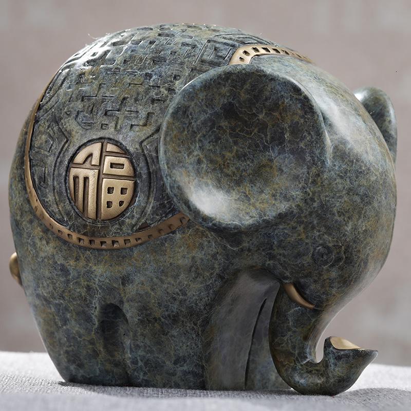 美帮汇铜大象摆件一对象工艺品家居客厅玄关酒柜电视柜装饰品高清大图