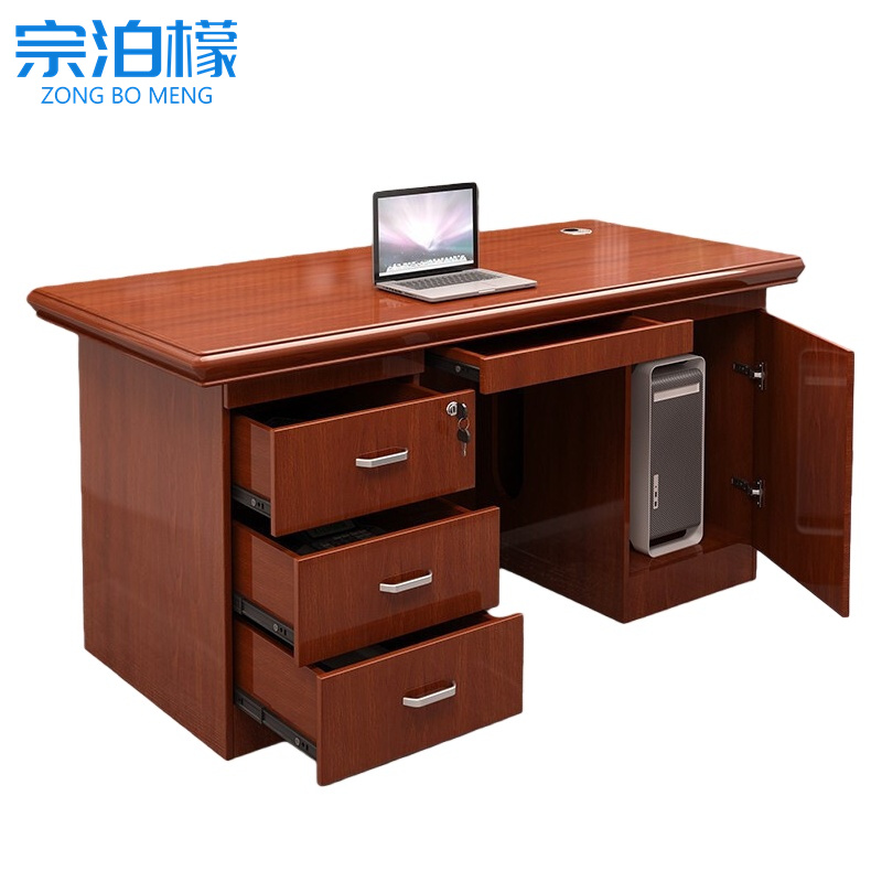 宗泊檬办公桌木质高清大图