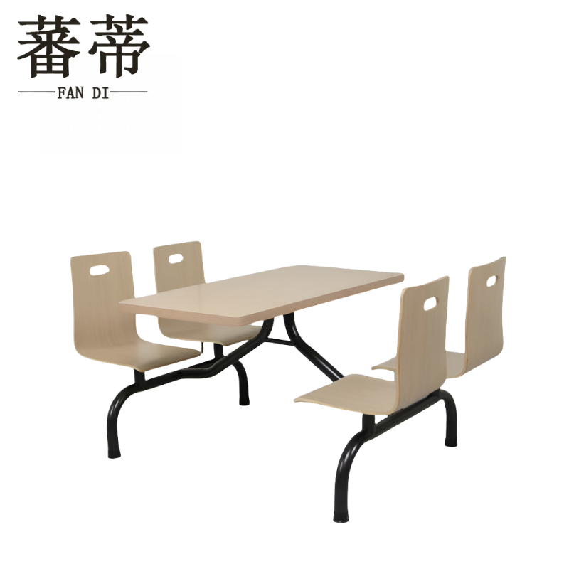 蕃蒂快餐桌120*60*75套高清大图