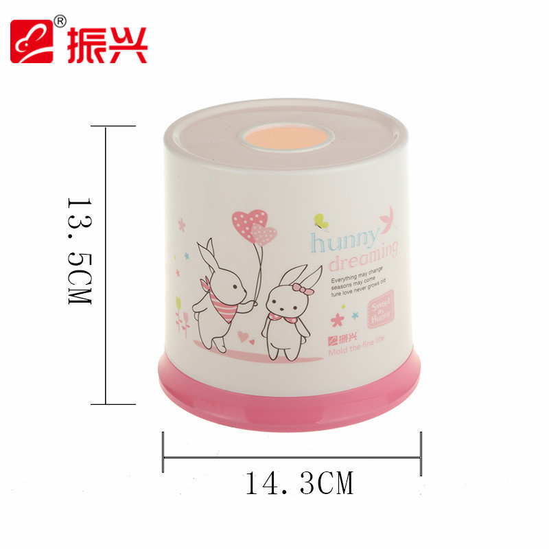 振兴圆形卷纸筒纸巾抽筒 家庭塑料纸巾盒圆形抽纸巾盒 纸巾筒 颜色随机