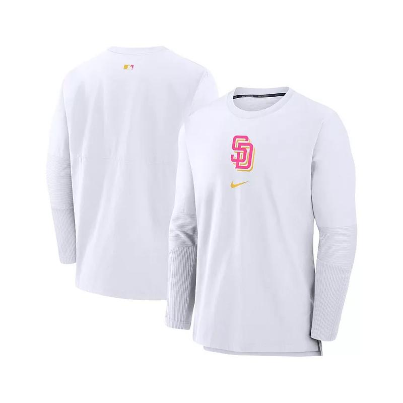 耐克(NIKE)男士白色圣地亚哥教士CityConnect运动透气夹克官方授