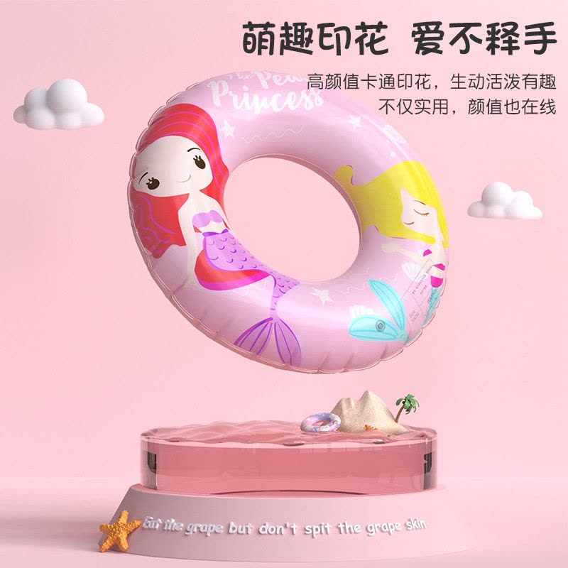 儿童游泳圈初学者加厚款防侧翻辅助游泳装备可爱卡通宝宝充气玩具英族拾光图片
