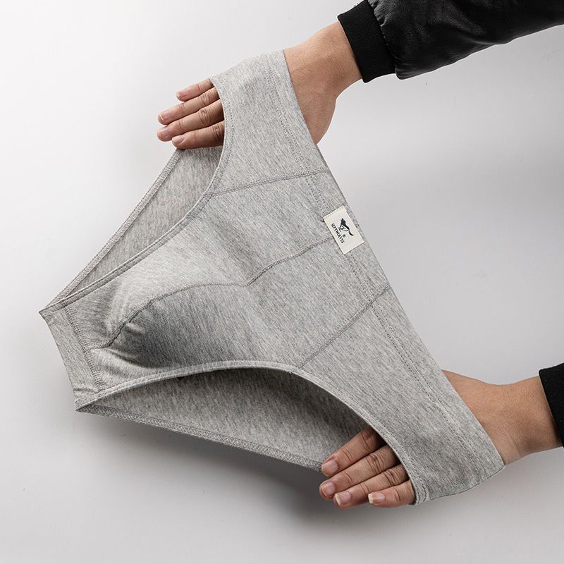 男士内裤男三角裤纯棉透气全棉性感大码青年三角内裤男