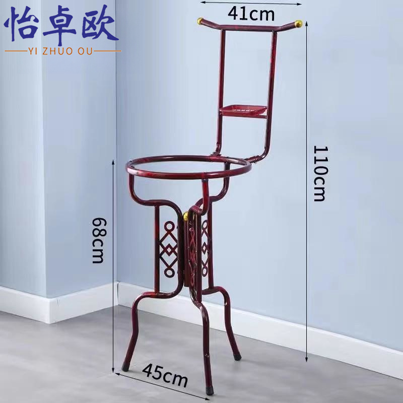 怡卓欧洗脸盆架置物架 红色个高清大图