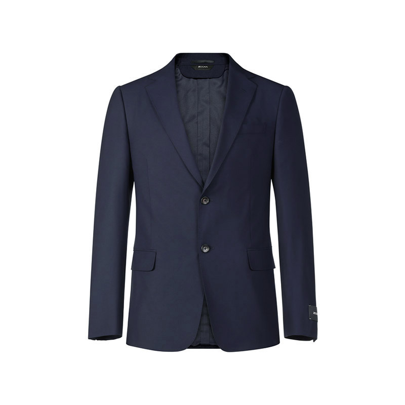 杰尼亚zzegna男士聚酯纤维羊毛西服套装322750281cga