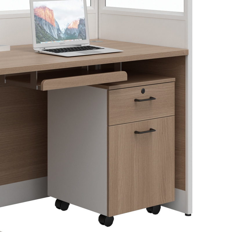 匡大 办公桌现代简约板式办公桌 1.2米屏风卡位 KDT-FL688L-1高清大图