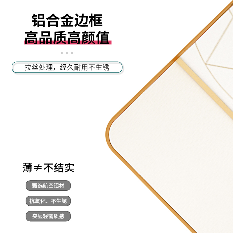 镜子全身穿衣落地家用女生卧室少女ins风立体挂墙壁挂网红试衣镜