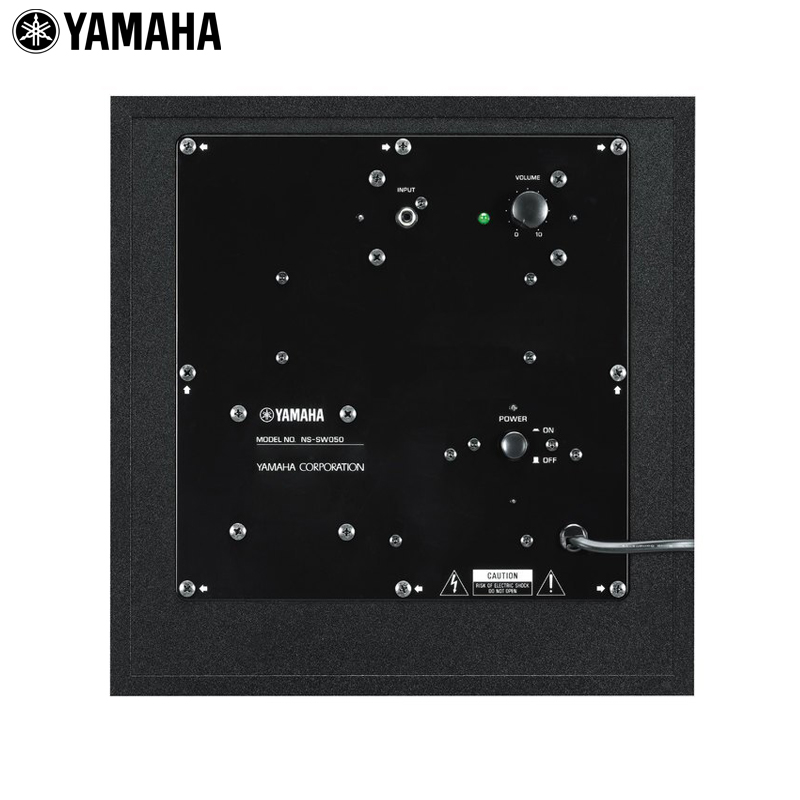 雅马哈(YAMAHA) NS-SW050B 有源重低音炮（8英寸/100W） 2.0声道 家用音响 黑色高清大图