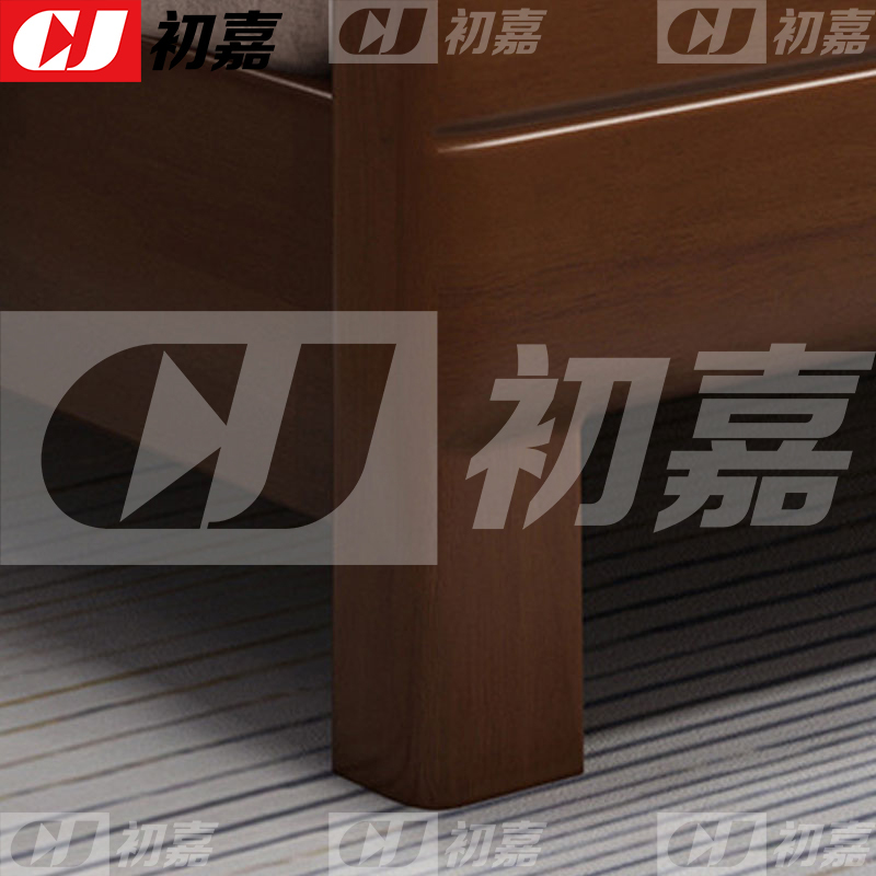 初嘉(CJ) 实木床宿舍家具1.5米单人床 1500*2200*1100高清大图