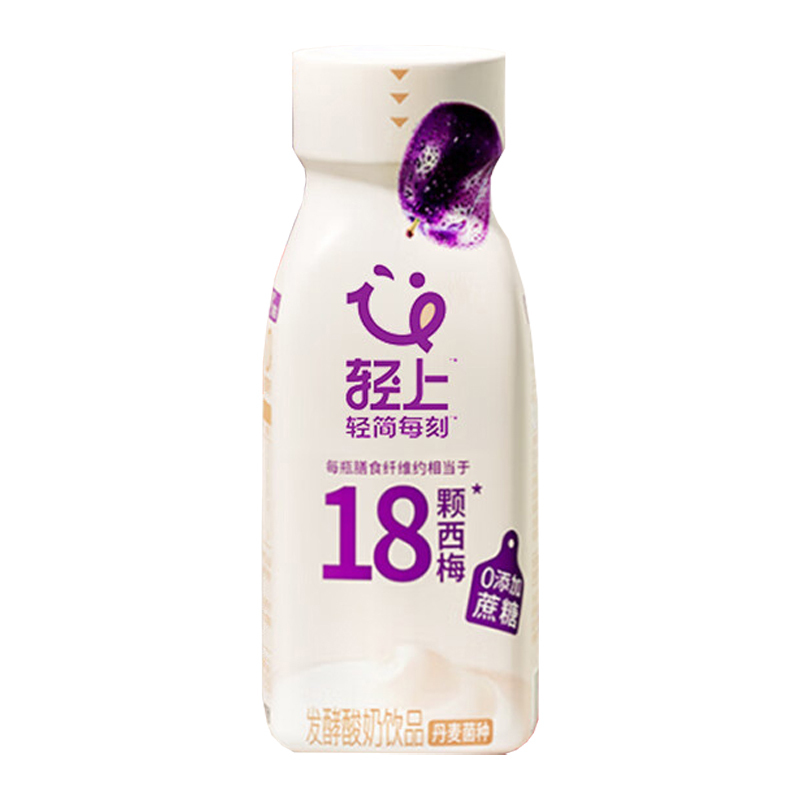 轻上酸奶西梅多多发酵酸奶饮品220ml*10瓶(包装随机)