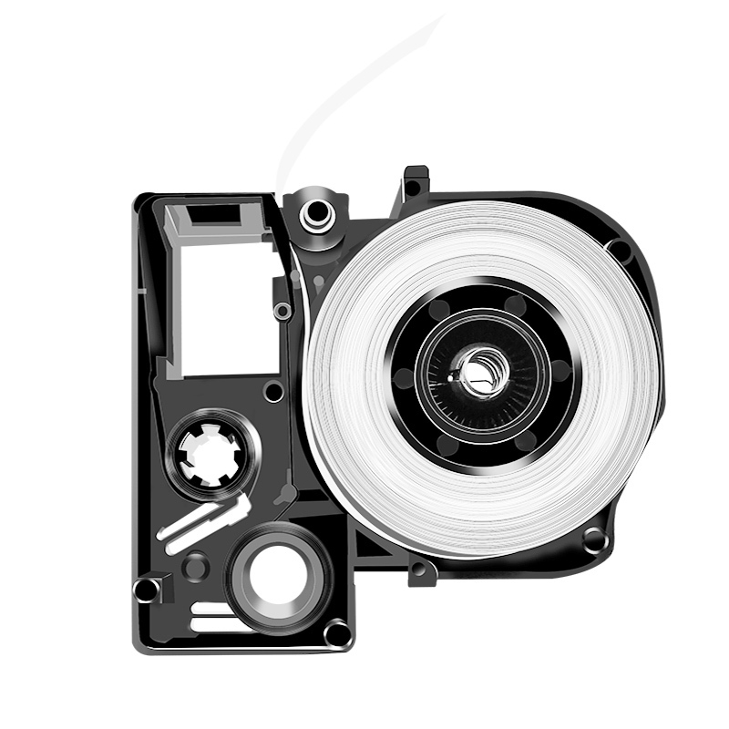 艾洁 9mm透明底黑字标签色带 适用爱普生EPSON LW300;LW400;LW700;LW600P;LW1000P