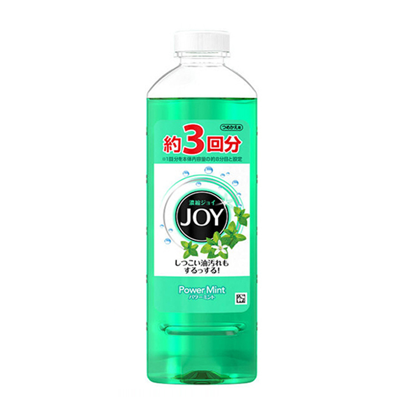 [果香薄荷味]宝洁(Procter&Gamble) 日本原装 超浓缩洗洁精洗涤剂 440ml 薄荷味 强效去油污