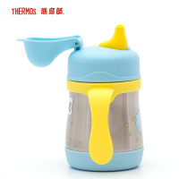 膳魔師(THERMOS)保温杯 TYBS-203 220ml 儿童水杯不锈钢保温学饮杯带手柄宝宝水杯 保温杯 蓝色