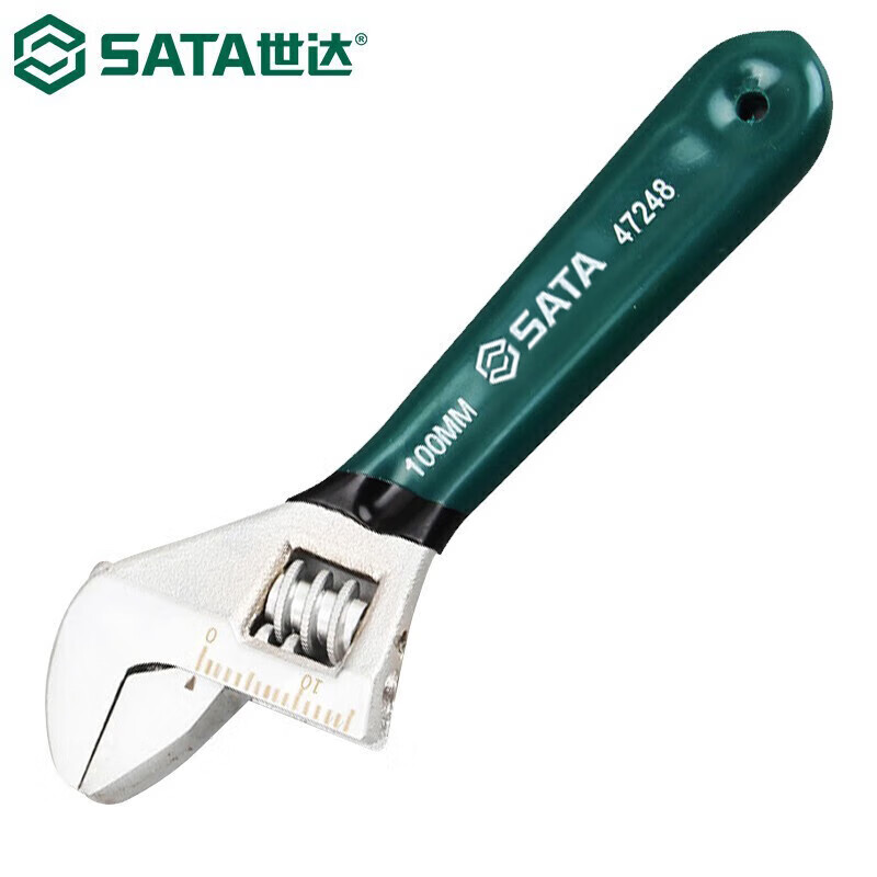 世达(SATA)47249沾塑欧式活动扳手6“ 6寸高清大图