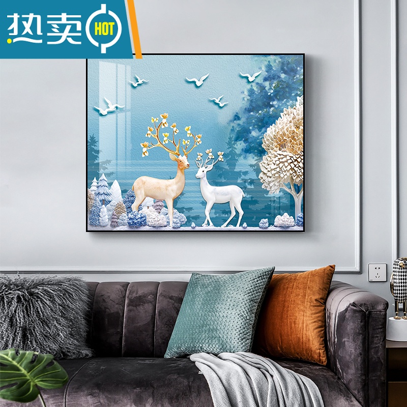 敬平电表箱装饰画现代简约配电箱轻奢挂画免打孔遮挡北欧客厅电闸箱画装饰画 25100 50*40容纳43长*32高时尚白框收藏加购享优先发货悬挂N