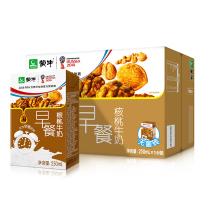 蒙牛早餐奶250mLx16盒整箱儿童学生老年早餐牛奶16盒早餐红枣牛奶10月